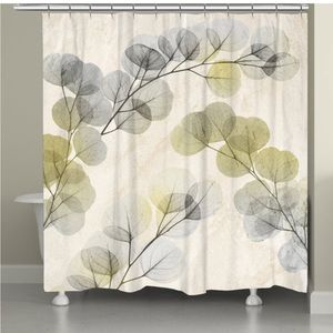 Laurel Home Smoky Eucalyptus Fronds shower curtain